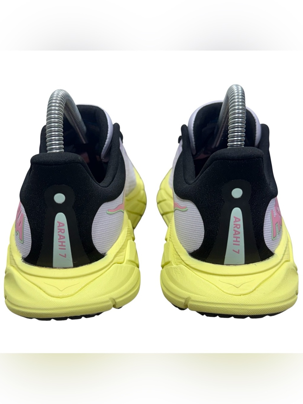 Hoka Arahi 7 Starlight Women's Size 7 B Medium Glow Yellow/Yuzu Lavender Purple - Picture 5 of 12